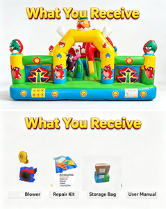 Château Gonflable Commercial à Thème Animalier en PVC, Impression Intégrale, Parcours d'Obstacles, <span class=keywords><strong>Jeu</strong></span> d'Amusement pour Enfants, Vente en Gros Usine, Facile à Installer - Product Image 6