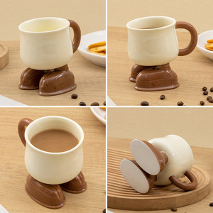 Mug à café en céramique sur mesure avec poignée, design créatif pour cadeau de bureau, logo et couleur personnalisables - Product Image 4