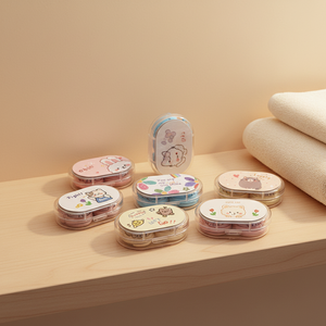 Sevimli Şeker Yeşili Mini Seyahat Taşınabilir Kontakt <span class=keywords><strong>Lens</strong></span> Kutusu Yeni Tasarım Kontakt Lensler Gözler Toptan Paketleme Kutuları - Product Image 1