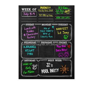 Pizarra magnética de estilo de borrado en seco para cocina, planificador semanal mensual para refrigerador, venta al por mayor - Product Image 1