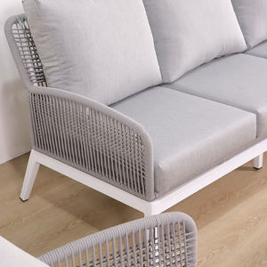 Meubles de jardin en aluminium de qualité haut de gamme ensemble de canapés de style corde de conception moderne entraîneur de résistance aux intempéries pour le jardin - Product Image 5