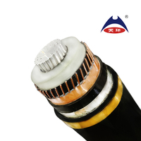 Câble d'alimentation électrique blindé moyenne tension, bandes de cuivre, blindage en acier, isolation PVC/XLPE, gaine PVC/PE, commande minimum 500m