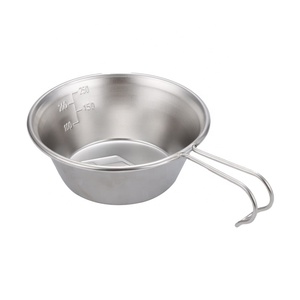 Taza <span class=keywords><strong>de</strong></span> <span class=keywords><strong>Camping</strong></span> Plegable <span class=keywords><strong>de</strong></span> Acero Inoxidable <span class=keywords><strong>Sierra</strong></span> <span class=keywords><strong>de</strong></span> 300 ml con Asa y Tazón - Utensilios Multifuncionales para <span class=keywords><strong>Camping</strong></span> y Senderismo - Product Image 1