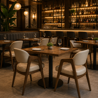 Ensemble de meubles de luxe sur mesure pour café, restaurant et restauration fine, tables et chaises pour projets de restaurants commerciaux
