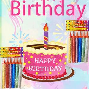 شمعة عيد ميلاد بلا دخان بخاخ لهب حفلات رومانسية لوازم مهرجان الألعاب النارية لتزيين الكعك - Product Image 1