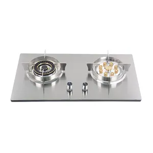 Factory Sale Kitchen High Quality Cooking Color Glass Panel Flippable Burner Gas Cooktops Ng/lpg Built In Gas Stovetop 2 Burners