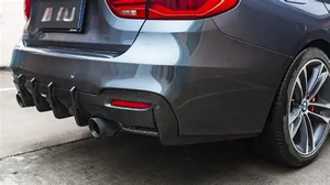 New 3 Series sợi carbon đen bóng phía sau khuếch tán sửa đổi - Product Image 2