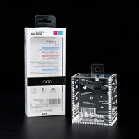 Boîte d'emballage en plastique PVC/PET transparente écologique personnalisée avec gaufrage et logo imprimé pour biberons