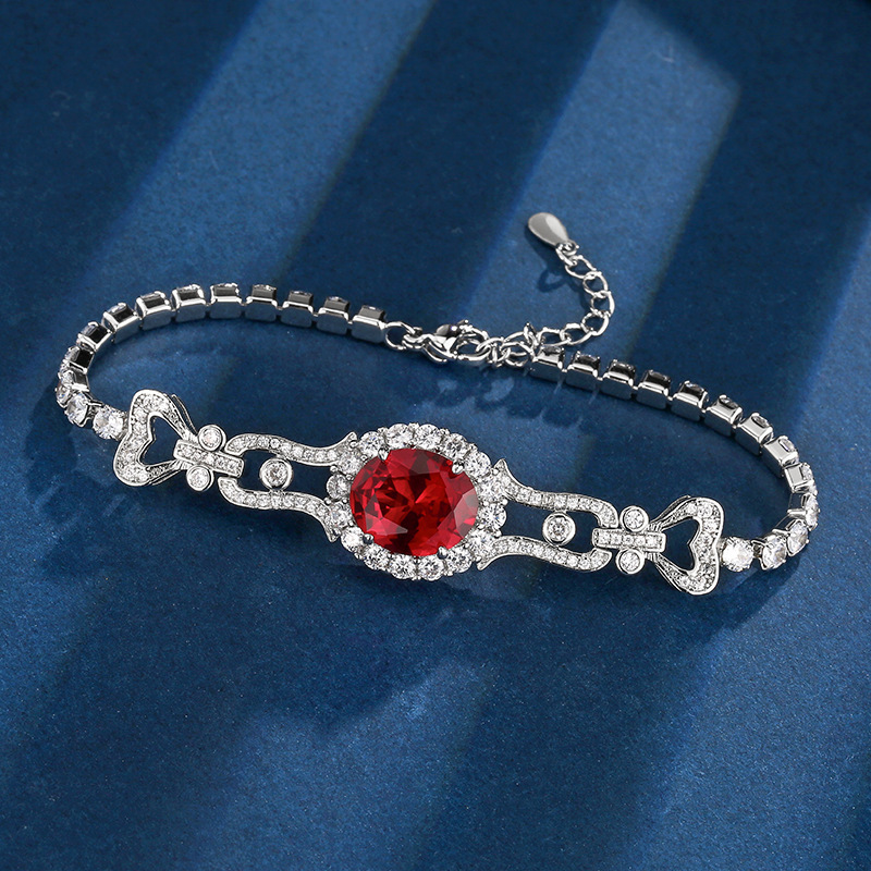 Red corundum bracelet