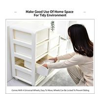 Meuble de rangement à roulettes multi-niveaux Top Choice Slim Gap avec tiroirs coulissants pour chambre et salon – Organisateur pour espaces étroits