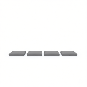 4 Cojines Grises de Tela Oxford de 19.7x19.7x1.2 Pulgadas para Sillas de Jardín, Patio y Piscina, Calidad Premium, Extraíbles y Lavables - Product Image 1
