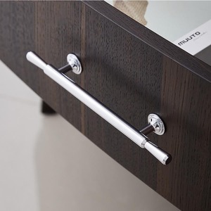 Brass Bright Silver Furniture Handles Nordic Modern Minimalist Chrome Luxury Wardrobe Kitchen Cabinet Closet Drawer Dresser <strong>Knob</strong> - Product Image 3