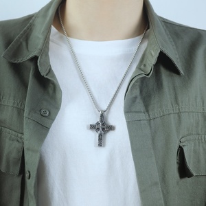 MECYLIFE Vintage Viking <strong>Celtic</strong> Knot Pendant <strong>Necklace</strong> Stainless Steel Vintage <strong>Cross</strong> <strong>Necklace</strong> Men - Product Image 4