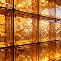 Cloison décorative en blocs de verre illuminés pour hôtel, club, réception