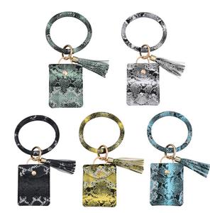 <span class=keywords><strong>Amazon</strong></span> <span class=keywords><strong>de</strong></span> 2021 explosivos muñeca anillo <span class=keywords><strong>de</strong></span> cuero <span class=keywords><strong>de</strong></span> la PU caso clave cadena monedero pulsera llaveros - Product Image 4