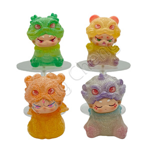 Doudou Bestie Auspicieuse Orange Sable Sucré Figurines de Collection Animaux Boîte Mystère Jouets Capsule pour Cadeau - Product Image 1