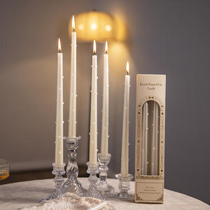 FLORESCENCE New Luxury Custom 30CM di lunghezza naturale cera di soia gloria pilastro perla profumata candela per decorazioni per la casa regali di nozze Hotel - Product Image 4