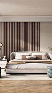 Trang Trí Linh Hoạt Xoăn Cong Linh Hoạt Slat Ánh Sáng Cong Acoustic Tường Bảng Điều Chỉnh Chất Lượng Cao Cách Âm Vật Liệu Pet Bảng Điều Chỉnh - Product Image 4