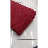 Tissu Georgette Schiffli le plus vendu, élégant, brodé, respirant et léger, pour vêtements féminins, en promotion