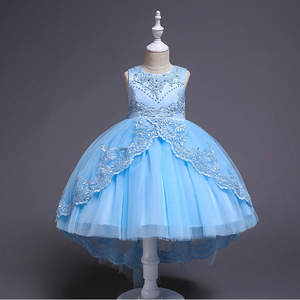 E2woo Vente en gros Robes de princesse pour enfants Robes brodées en dentelle pour filles Robes de demoiselles d'honneur - Product Image 5