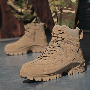 Nouvelles <span class=keywords><strong>Bottes</strong></span> d'extérieur montantes respirantes en cuir synthétique pour hommes, toutes saisons, tout-terrain, collection automne 2024, pour le commerce transfrontalier - Product Image 3