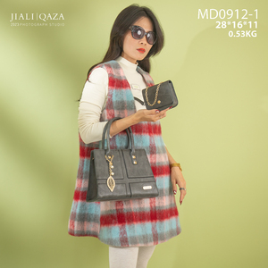 Venta de Fábrica <span class=keywords><strong>Jiali</strong></span> Guangzhou, Bolsos de Mano Colgantes de Buena Calidad, Bolsos de Cuero PU 2 en 1 para Mujer - Product Image 5