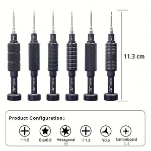 Set di 6 Cacciaviti di Precisione Magnetici in Acciaio S2 con Punte Phillips per Riparazione di Telefoni Cellulari - Product Image 4