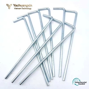 สมอบกเหล็กกล้าไร้สนิมยี่ห้อ Yachuangxin ขนาด 13 นิ้ว รูปตัว L สำหรับตั้งแคมป์กลางแจ้ง คุณภาพอุตสาหกรรม ด้ามจับโลหะ ใช้ได้ทุกฤดู - Product Image 6