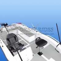Nouvelle Arrivée Bateau de Pêche en Aluminium Soudé 4,98 m/16 pi, Bateau Sportif à Essence, Équipement de Divertissement Aquatique