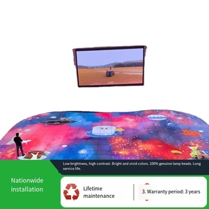 ¡Guau! La pantalla LED de suelo a todo color P3.91 para interiores con interacción entre el ser humano y la pantalla está equipada con un <span class=keywords><strong>chip</strong></span> de detección inteligente. - Product Image 1