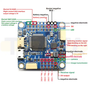 Betaflight V3S <span class=keywords><strong>F4</strong></span> <span class=keywords><strong>V3</strong></span> <span class=keywords><strong>Pro</strong></span> ควบคุมการบินเวอร์ชั่นอัปเกรด <span class=keywords><strong>V3</strong></span>.5 <span class=keywords><strong>V3</strong></span> S ตัวกรองในตัว4in1 30A OSD RC fdrone RACING - Product Image 5