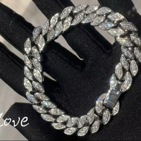 Colliers et bracelets cubains de luxe personnalisés en or 9K-18K, bijoux sertis de diamants de laboratoire pour mariage, fiançailles ou soirée