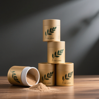 Tube d'emballage en papier kraft 100% personnalisé respectueux de l'environnement Tube d'emballage de thé de fleur de thé de feuille alimentaire