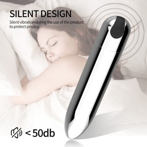 USB Rechargeable 10-Speed <b>Vibrating</b> Bullet <b>Vibrator</b> for Women with Clitoral & G-Spot Stimulation - Product Image 3