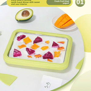 Đa Chức Năng Lạnh Ngọt Ngào Thực Phẩm Tấm Sữa Chua Và <span class=keywords><strong>Ice</strong></span> Cream Maker Với 2 Phế Phẩm Cán Tấm Sữa Chua Và <span class=keywords><strong>Ice</strong></span> Cream Công Cụ - Product Image 2