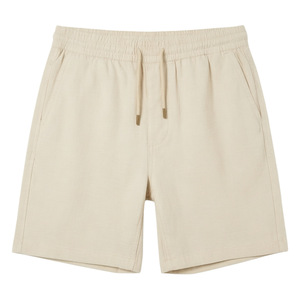 Pantalones Cortos de Verano 2026 para Hombre, Ligeros, Cintura Elástica con Cordón, Corte Recto, Color Sólido, Lavados, de Alta Calidad - Product Image 1