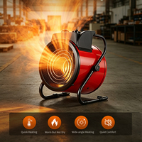 Pengering Udara Industri Listrik Tanpa Bilah Panas 220V/380V 2000W Pemanas Induksi Pemanasan Cepat Tabung Pemanas Blower