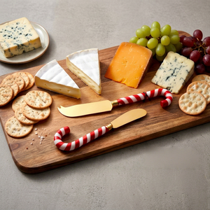 Ensemble de couverts de Noël festifs en acier inoxydable avec manches en résine pour banquets, restaurants, maisons et traiteurs, faits à la main - Product Image 1