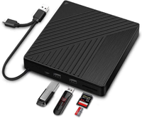 Graveur Blu-Ray Externe Lecteur DVD USB 3.0 Écrivain et Lecteur Blu-Ray Graveur CD DVD Graveur Optique Slim 3D pour Windows/iOS