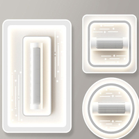 Ventilateur de Plafond LED Moderne pour Salon, Lustre Ventilateur de Plafond Rond Sans Pales avec Lumières et Télécommande pour Chambre