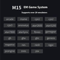 M15 3D HD Console de jeu rétro double manettes de jeu sans fil 2.4G Original Arcade Rocker prend en charge les simulateurs PSX & CPS3 OEM/ODM vente en gros