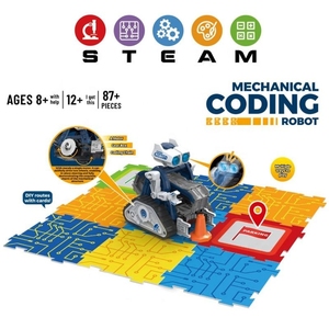 Nuovo Design 87 pezzi educativi fai da te percorsi di assemblaggio a vapore di codifica elettrica Kit robotica Robot meccanico giocattolo di carta per bambini - Product Image 4