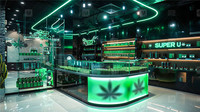 Meuble de Présentation Personnalisé pour Culture, Tabac, Verre, Magasin, Fournitures, Salle d'Exposition, Cigare, Vape, Dispensaire, Vitrine, Comptoir de Magasin de Fumée, Kiosque de Centre Commercial