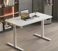 Meubles intelligents à moteur unique avec cadre en acier inoxydable Table électrique à hauteur réglable Base élévatrice Bureau assis-debout