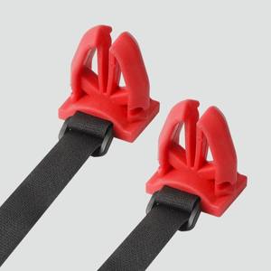 Ztc505 Fishing Rod Holder Red Pp Material Wall Mount <b>Garage</b> Storage <b>Rack</b> <b>For</b> Boat Rail Use - Product Image 1
