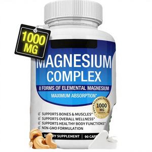 Cápsulas de Glicinato de Magnesio para Adultos, Más Vendidas, para Mejorar la Densidad Ósea y Aliviar el Estrés, 60 Cápsulas por Botella, 2 por Paquete - Product Image 4