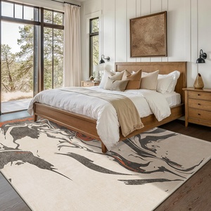 <span class=keywords><strong>Tapis</strong></span> moderne abstrait en polyester <span class=keywords><strong>tressé</strong></span> imitation cachemire, lavable en machine, avec support antidérapant en TPR, grand <span class=keywords><strong>tapis</strong></span> pour salon - Product Image 1