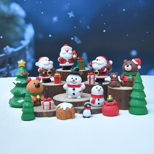 Top Rhyme Christmas Figurines Resin Dolls 3.9in Traditional Style Indoor Decor Living Room Desktop Ornaments - Product Image 1
