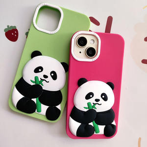 Nuovo arrivo cartone animato carino in Silicone Panda di bambù custodie per telefono <span class=keywords><strong>Iphone</strong></span> per 15 Pro Max <span class=keywords><strong>originale</strong></span> <span class=keywords><strong>Cover</strong></span> del telefono creativo - Product Image 6