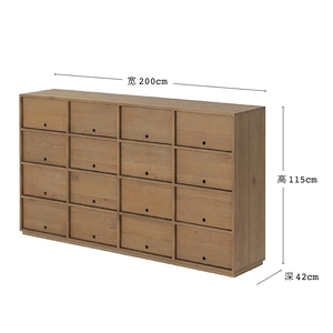 Mueble Moderno Minimalista Hecho a Mano con Madera de Roble Reciclada, Ahorra Espacio, Multifuncional, para Sala de Estar, Dormitorio, Cocina y Hogar - Product Image 1